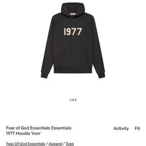 Fear of God Essentials 1977 hoodie
